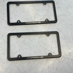 Porsche Metal License Plate Frames 