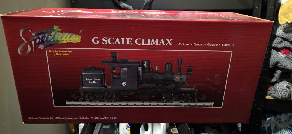 NEW BACHMANN SPECTRUM 25 TON ENGINE & 4 BIG HAULERS G SCALE TRAIN CARS