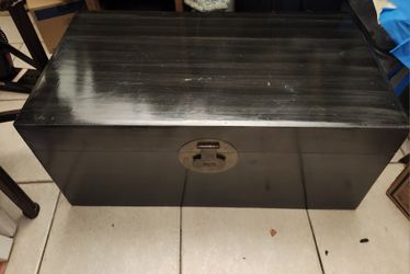 Long Black Wooden Trunk/Chest