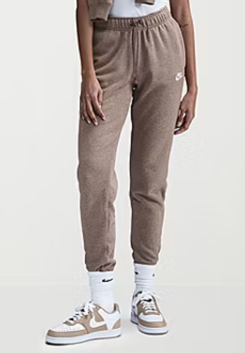 NIKE: Women’s Club Fleece Mid Rise Drawstring Waist Cuffed Ankle Sweatpants
