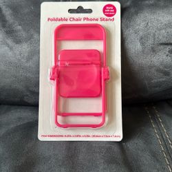 New Pink Foldable Stand Chair Smart Phone Holder