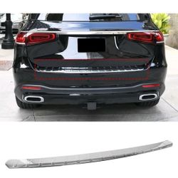 Fit For Benz GLS (contact info removed)-2025 Rear Bumper Sill Plate Guard Cover Trim Stainless