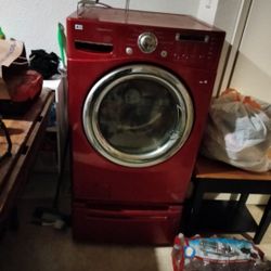 Lg Washer N Dryer Front Loader With Stands 