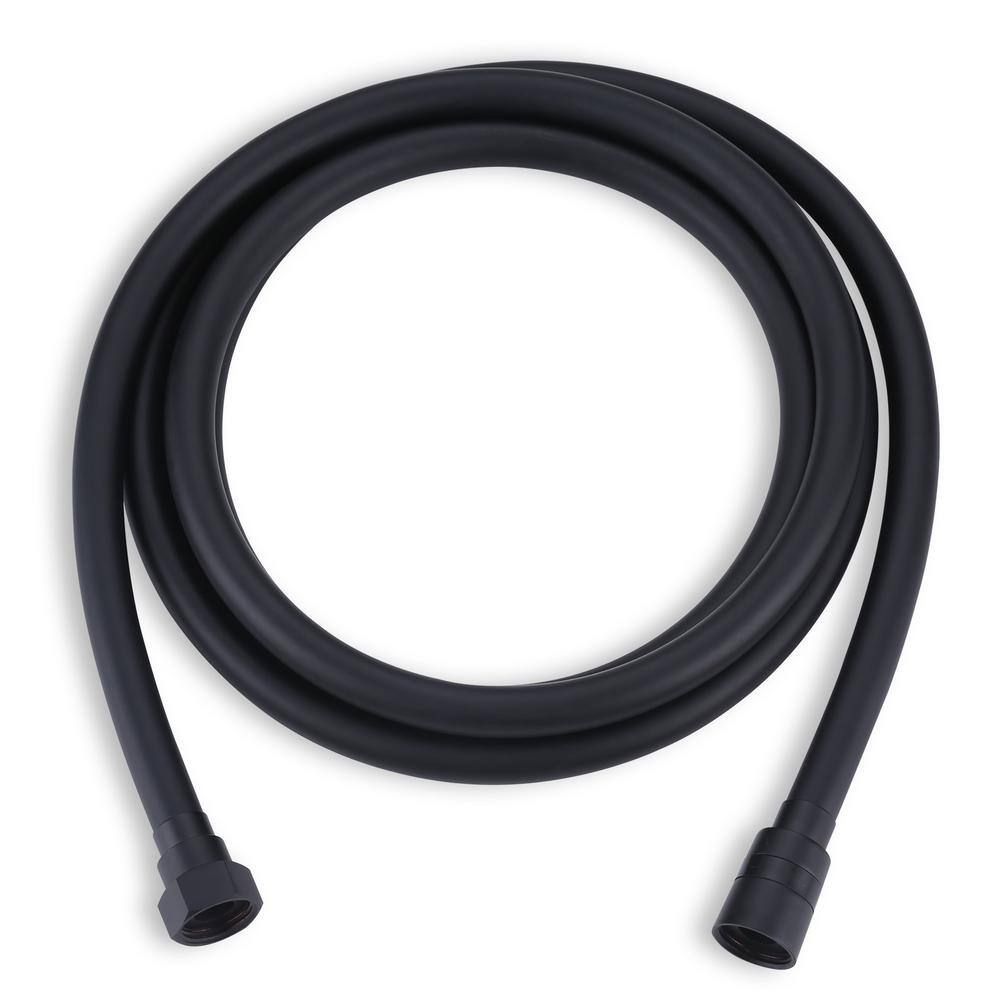 PVC 63 in. Shower Head Hose in Matte Black