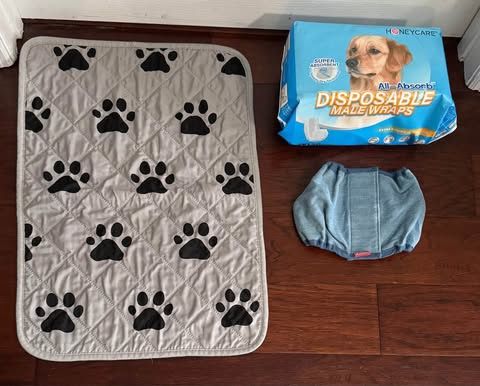 Dog Size M Diapers And Washable Training Pad Just $7 For All