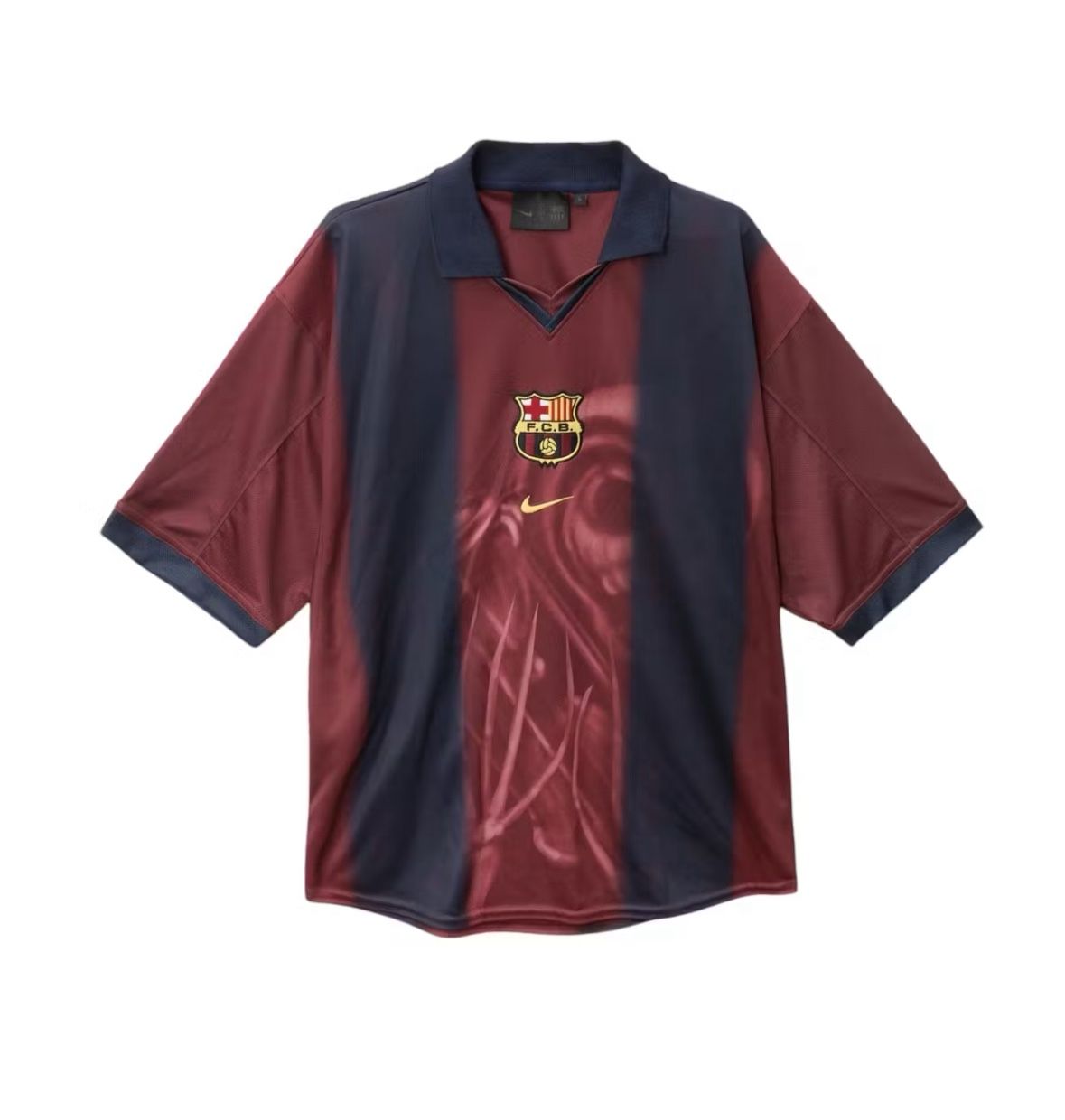 Travis Scott x Nike x FC Barcelona Retro 2000/01 Home Skeleton Jersey