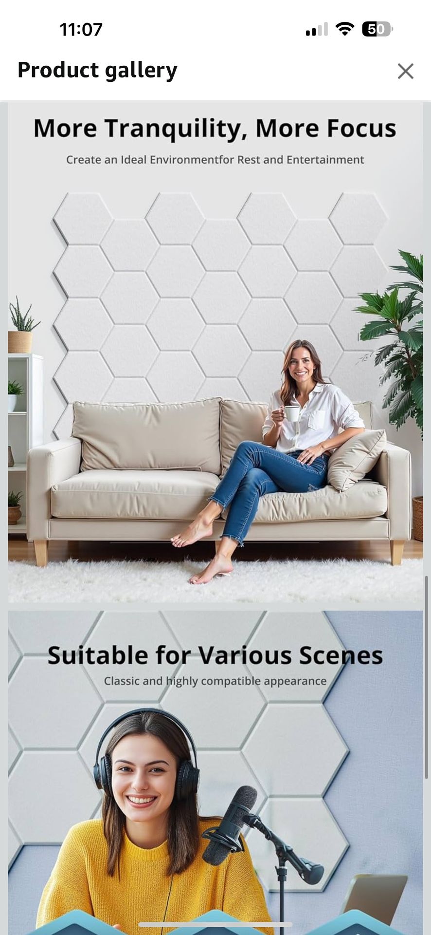 Hexagon Soundproof Wall Panels