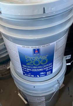 Interior white Semi Gloss Paint - 10 gallons