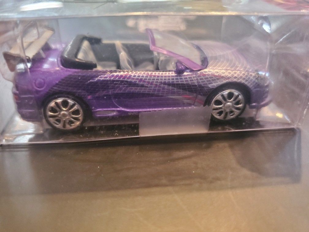 FAST AND FURIOUS 2003 MITSUBISHI ECLIPSE SPYDER 1:64 BLACK MAGIC CAR