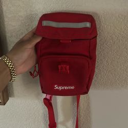 Cheap Red supreme shoulder bag