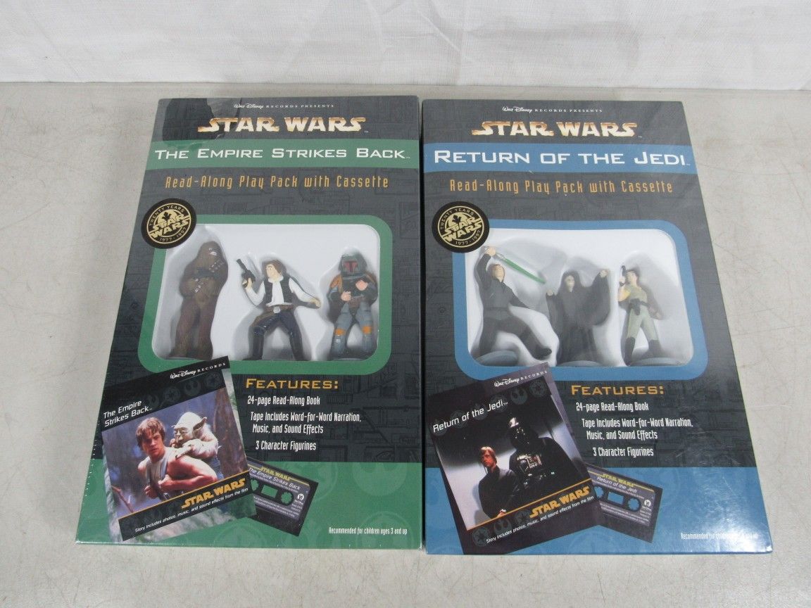Star Wars 1997 Read-Along Play Pack With Cassettes~New Factory Sealed