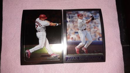Ivan Rodriguez 1998 and 1999 Topps super Chrome