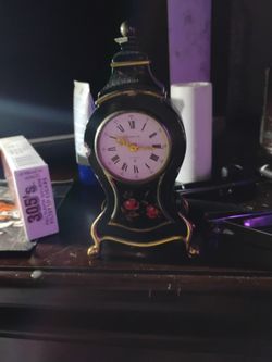 Gubelin Clock Hand Painted 