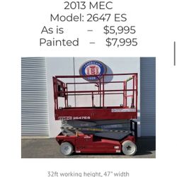 Scissor Lift 26’ Height 