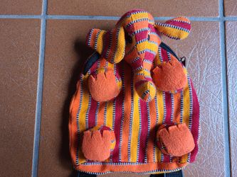 Small cloth kids backpack