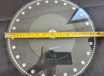 KitchenCraft Glass Cake Stand Revolving Turntable Large 30cm Decorating Icing $30 x both