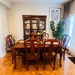 Dinner set 6chairs, table, cabinet