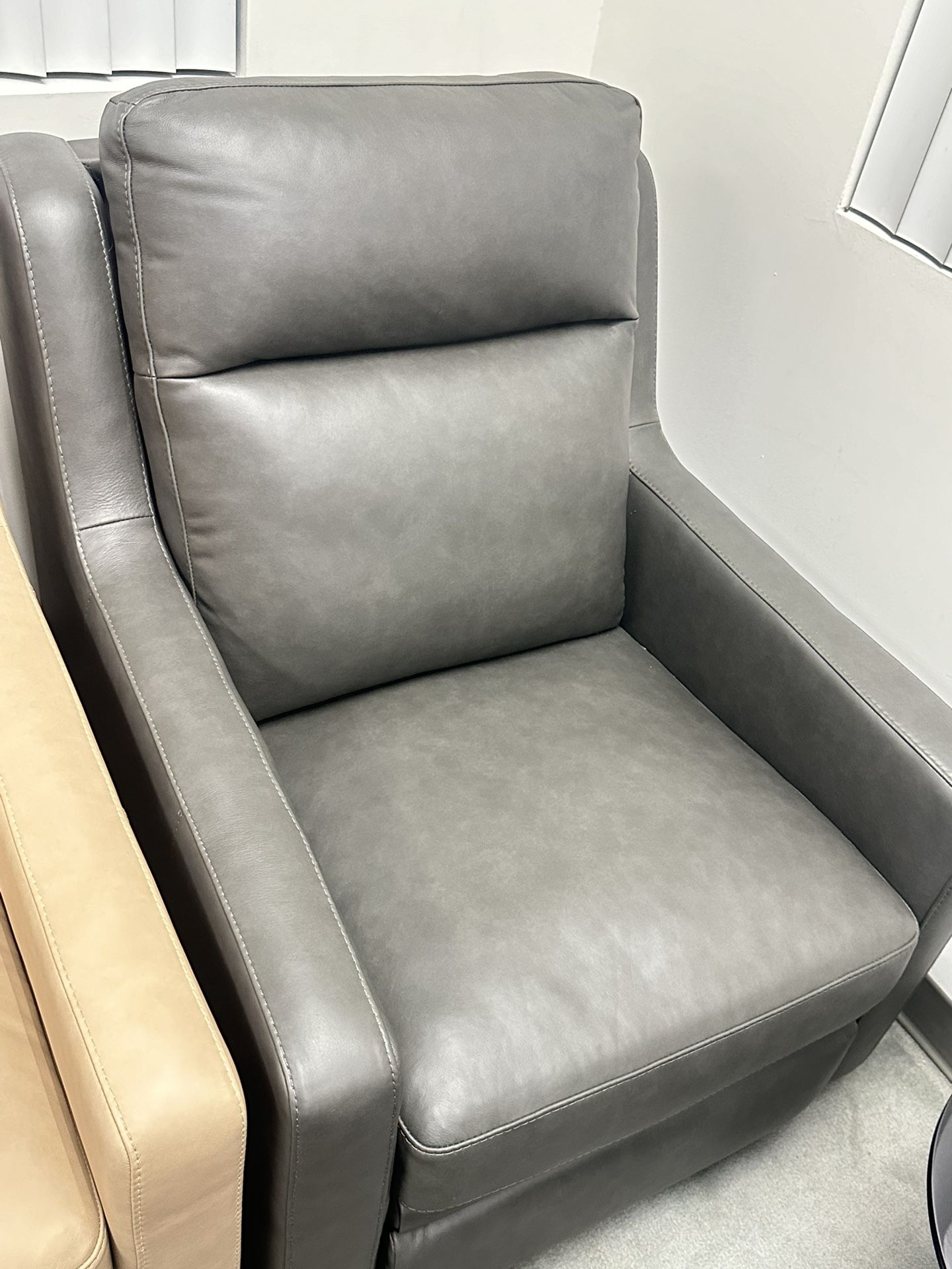 Power Recliner With Head Adjustment And Lumber Support