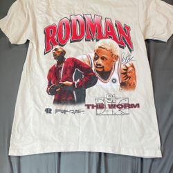 Dennis Rodman graphic tee adult Medium