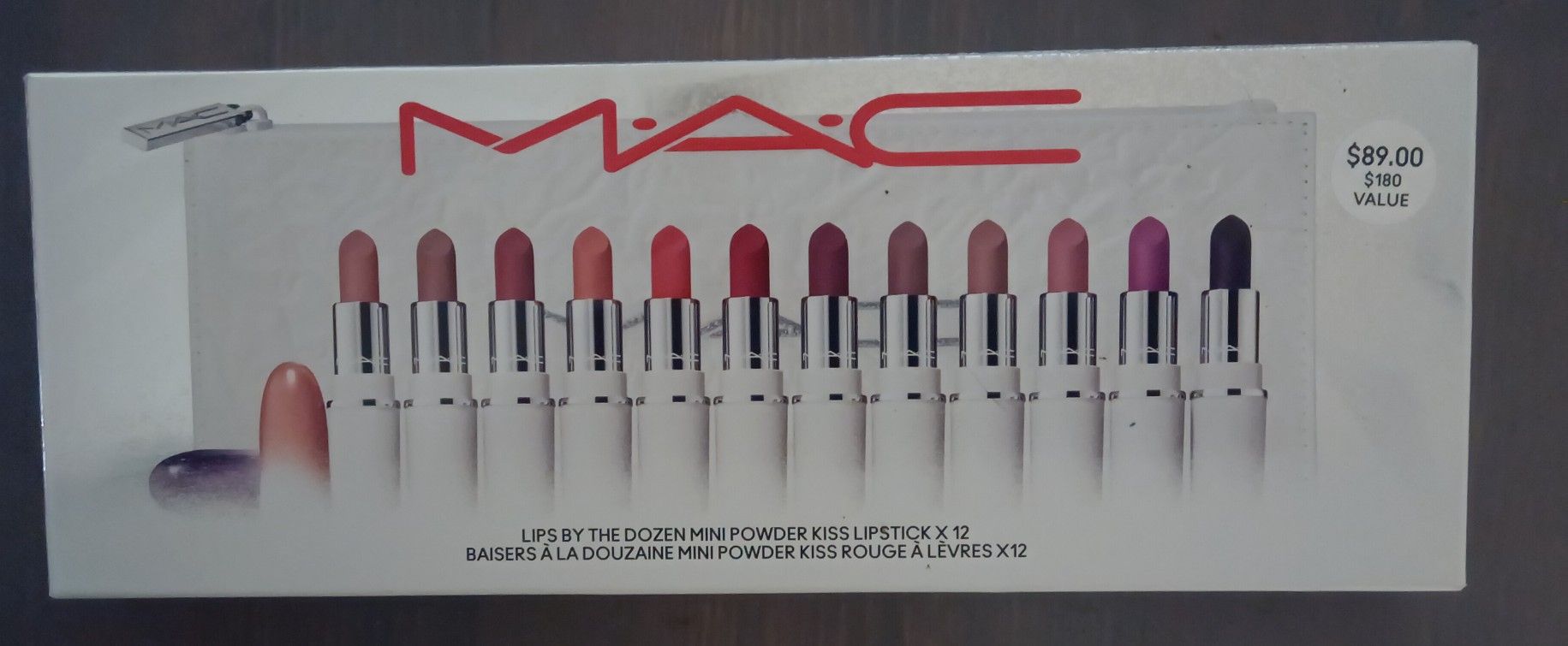 MAC Lips By The Dozen Mini Powder Kiss Lipstick X12