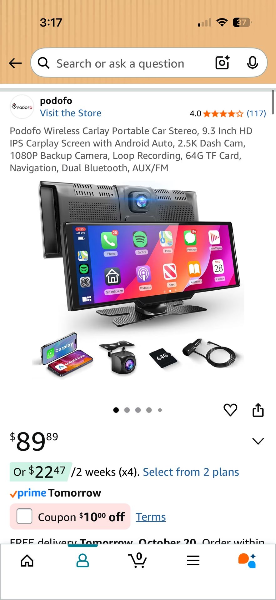 CarPlay/Dash Cam/Backup Camera Wireless