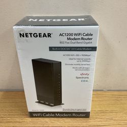 NETGEAR AC1200 WiFi CABLE MODEM ROUTER C6230.