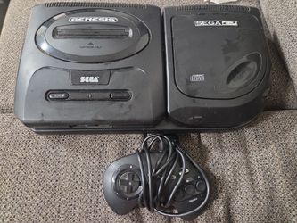 Sega CD Genesis Model 2 with Console And 3 Button Gamepad