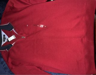 Tommy Hilfiger Red Quarter-Zip Sweatshirt