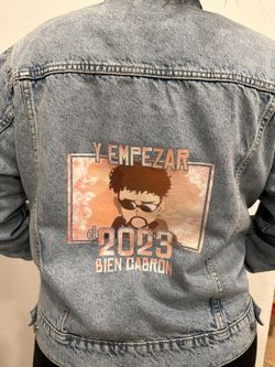 Bad Bunny Custom Yonaguni Denim Jacket (2023) XL-Old Navy