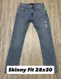 Vintage BRAND NEW GAP Denim Blue Jeans Skinny 28x30- $30