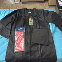 SDSU Gown, Cap And Ribbon 