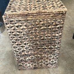 New Wicker Hamper With Tags