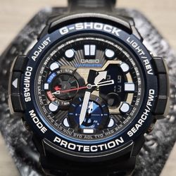 Casio G-Shock Gulfmaster GN-1000B-1B (Black/Blue) – Twin Sensor – Tide/Compass – Excellent Condition