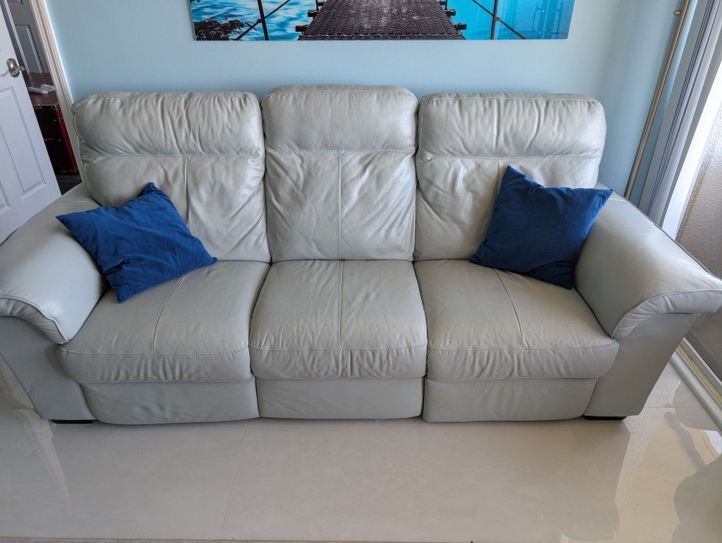 Genuine High-End Leather Couch