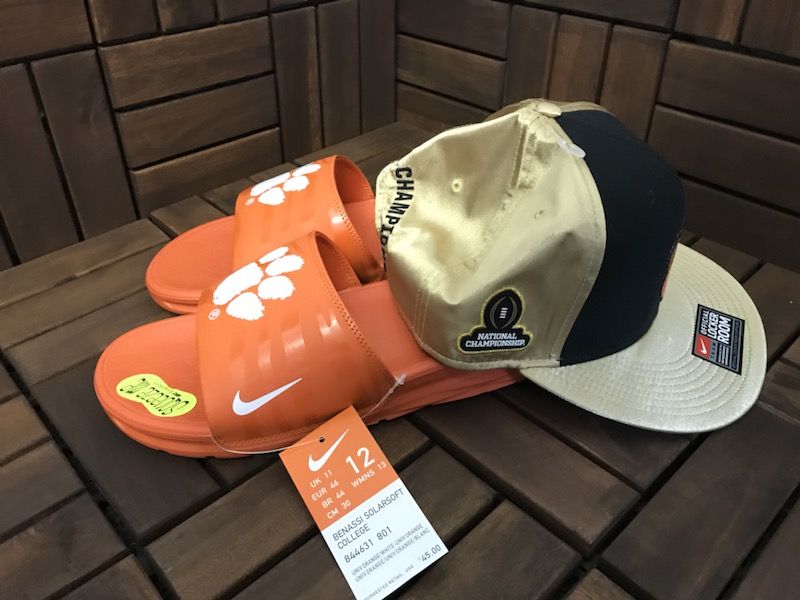 Nike 2016 champion ship Clemson hat slides