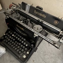 1935 Burroughs Standard Antique Typewriter Vintage
