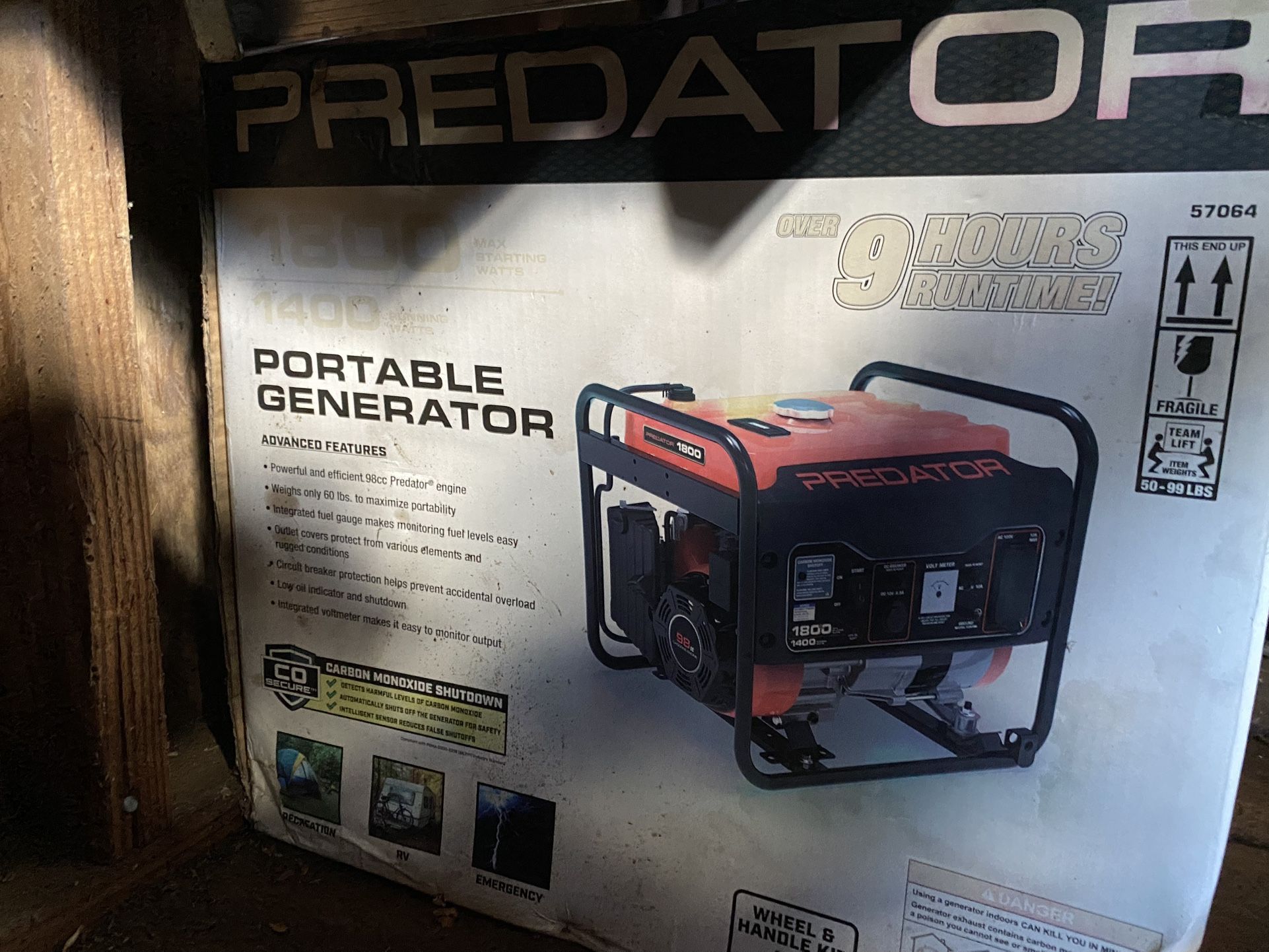 Predator Gas Generator 1800