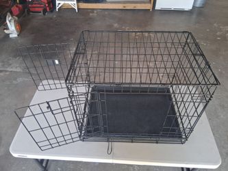 Foling double door crate
