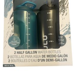 Box Of 2 Zulu Water Bottles Time marker Half Gallon 64oz for Sale in