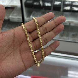 Solid Gold Rope Chain