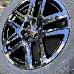 New 20” Inch Oem GMC Sierra 1500 Denali Yukon Wheels Rims Bridgestone 275/60/20 Tires Hablo Español 