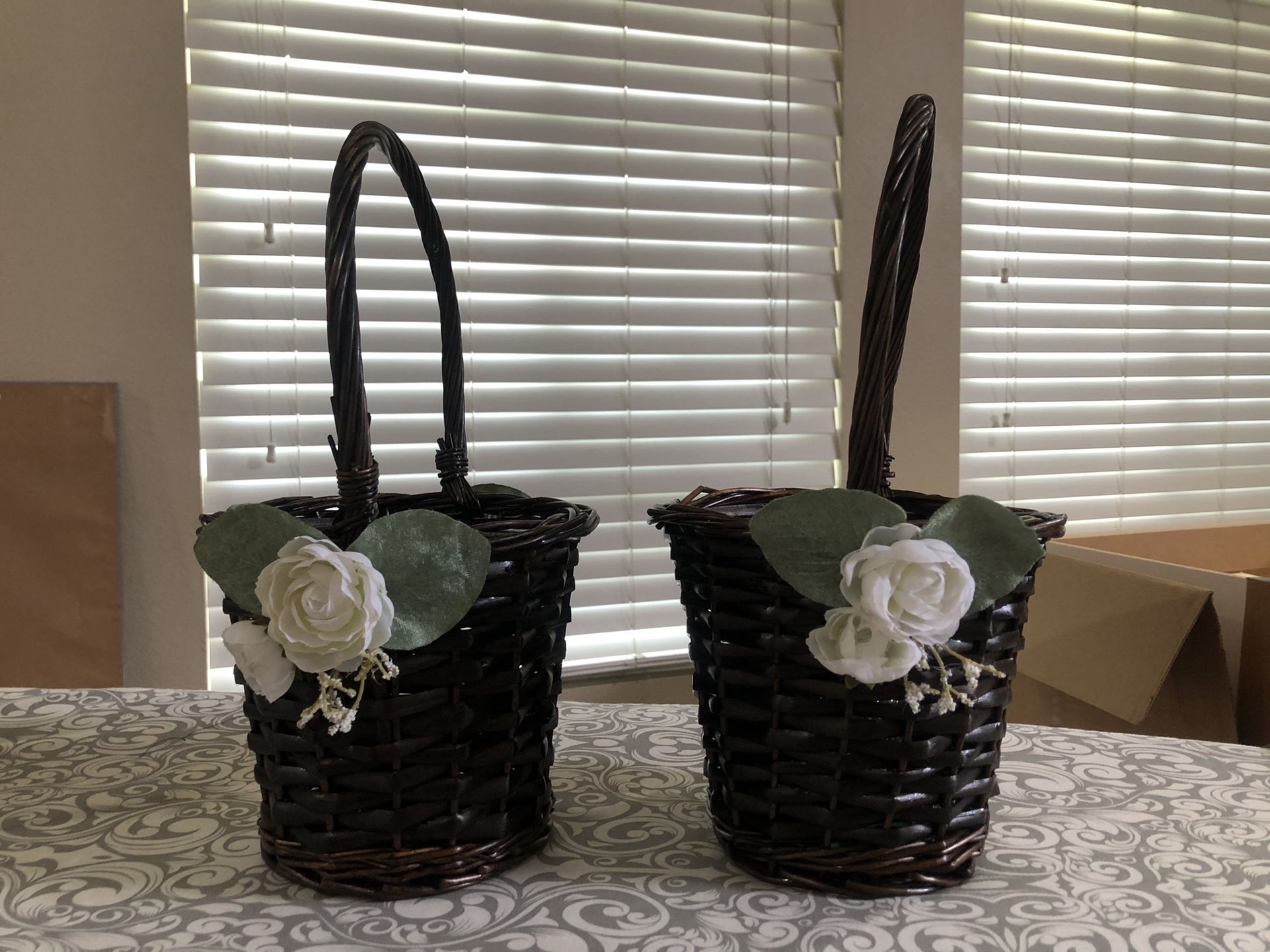 2 Flower Girl Baskets Sold Together 