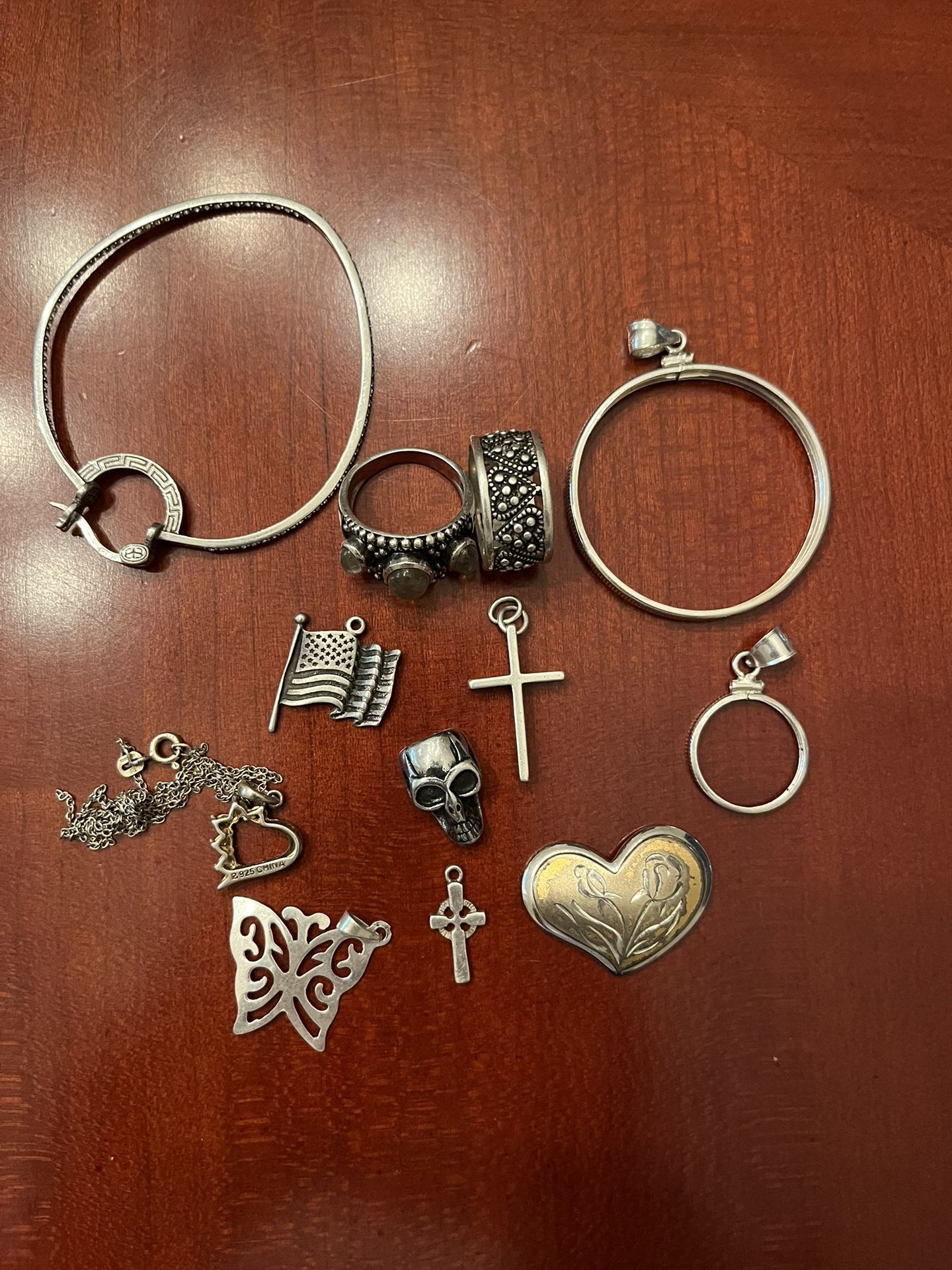 Sterling Silver Jewelry Lot For Scrap Or To Wear