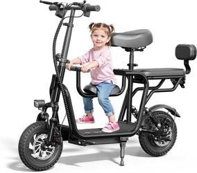 EILLEO Electric Scooter with Seat for Adult, 48V Electric Scooter for Adults 750W Motor, 20 Mile Range, 17.4/18.75mph, Dual Brakes, 14"Tires, e Scoote