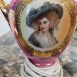 Vintage Nightstand Lamps Pink In Color 
