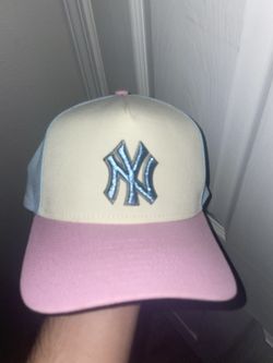 Yankees pink and blue hat 