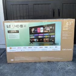43UA71 43” Lg smart 4k Uhd tv
