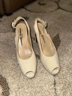 Charles Jourdan Platform Slingback Heels