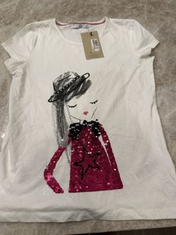 Girls Sequin Fashion Tshirt 