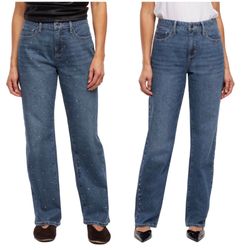 Express Women's Embellished Straight Leg Jean Available In All Sizes Brand New With Tags 